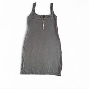 SKIMS WASHED JERESY TANK MINI DRESS L/XL SMOKE MULTI RARE
